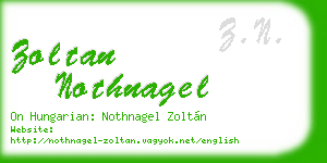 zoltan nothnagel business card